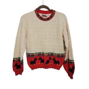 Scottie Dog Sweater Medium